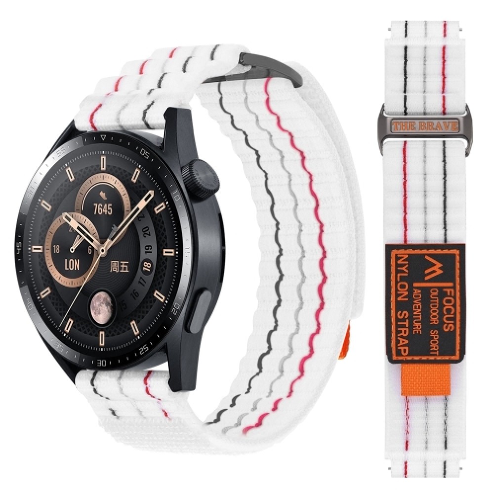 Nylon λουράκι Dual-Section με αυτοκόλλητο κλείσιμο για το Garmin Venu 3 White Nylon λουράκι Dual-Section με αυτοκόλλητο κλείσιμο για το Garmin Venu 3 White