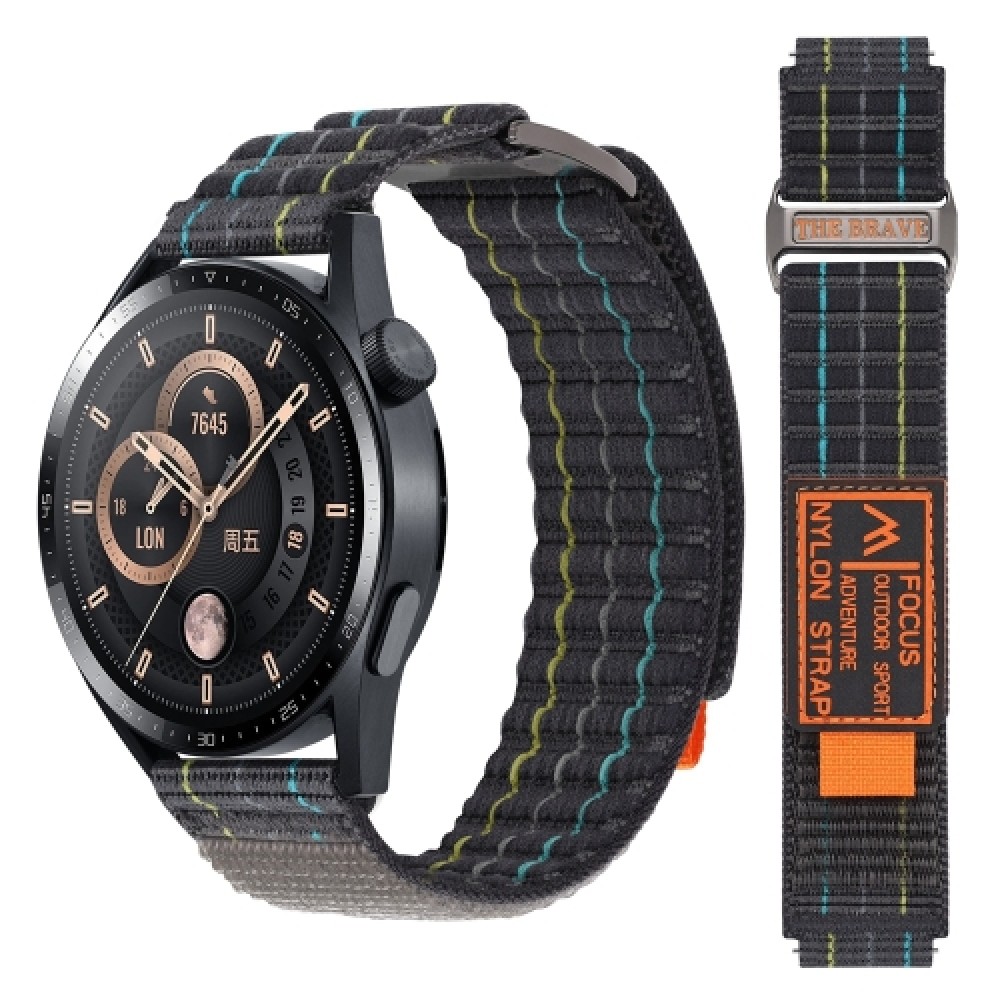 Nylon λουράκι Dual-Section με αυτοκόλλητο κλείσιμο για το Garmin Venu 3 Grey Nylon λουράκι Dual-Section με αυτοκόλλητο κλείσιμο για το Garmin Venu 3 Grey