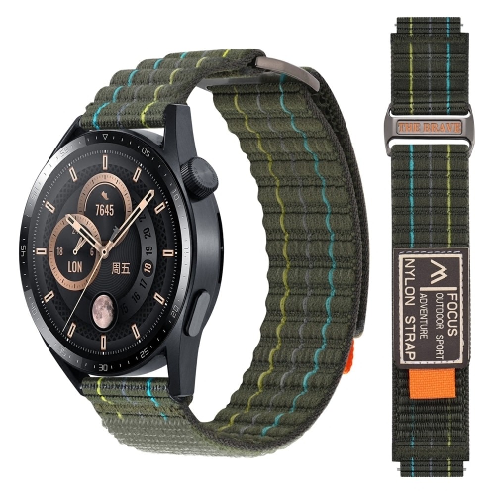 Nylon λουράκι Dual-Section με αυτοκόλλητο κλείσιμο για το Garmin Venu 3 Green Nylon λουράκι Dual-Section με αυτοκόλλητο κλείσιμο για το Garmin Venu 3 Green