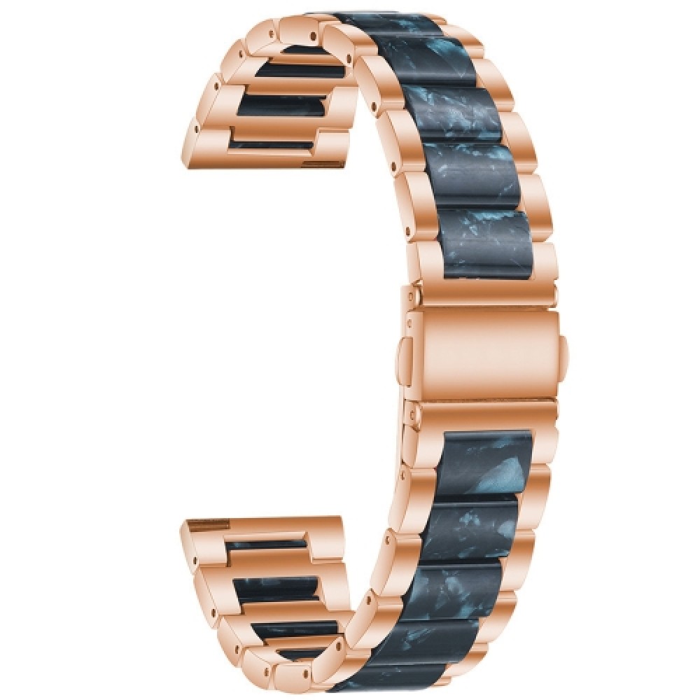 Λουράκι dual-color μεταλλικό και ρητίνης για το HUAWEI WATCH GT 3 42 mm Rose Gold+Ink Λουράκι dual-color μεταλλικό και ρητίνης για το HUAWEI WATCH GT 3 42 mm Rose Gold+Ink