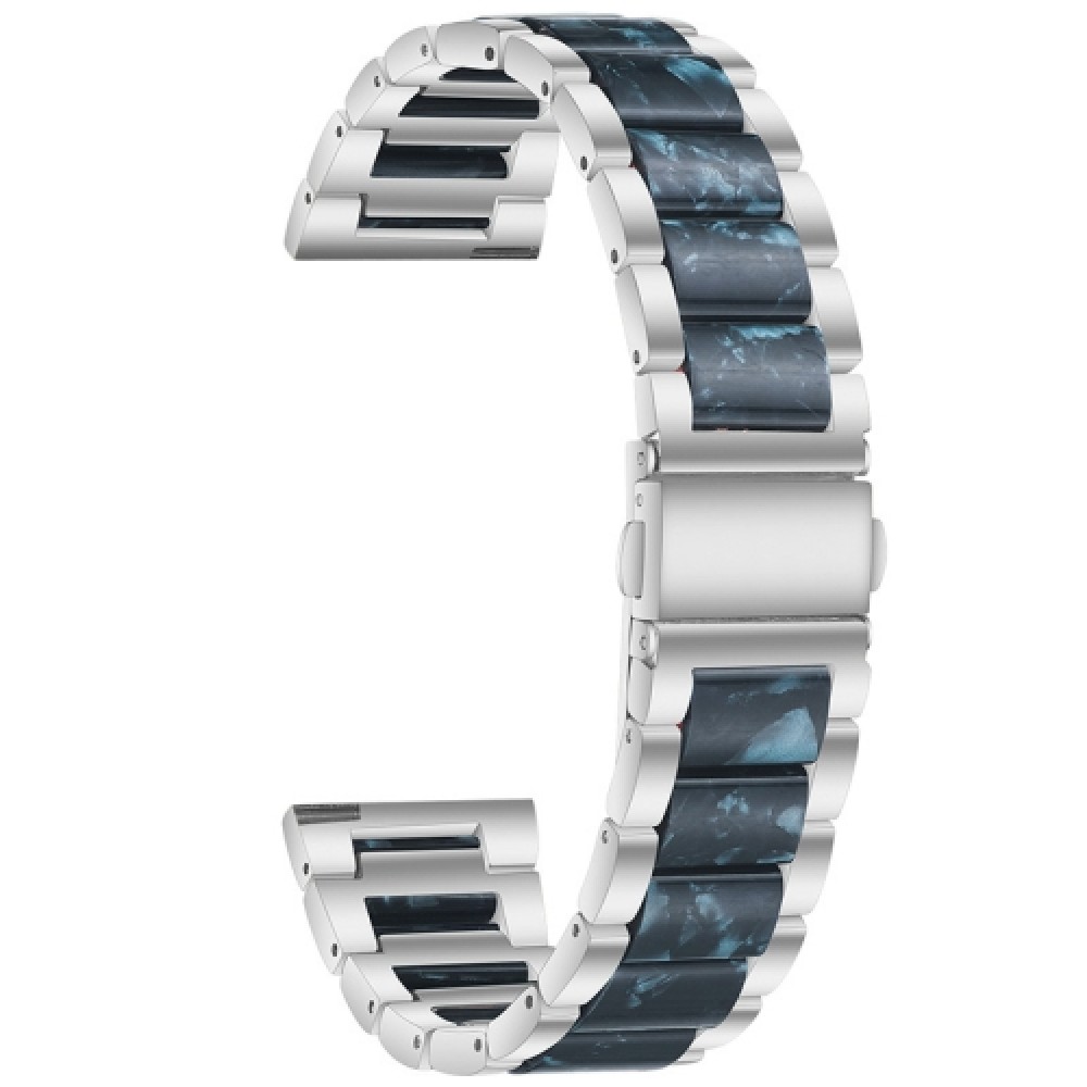Λουράκι dual-color μεταλλικό και ρητίνης για το HUAWEI WATCH GT 3 42 mm Silver+Ink Λουράκι dual-color μεταλλικό και ρητίνης για το HUAWEI WATCH GT 3 42 mm Silver+Ink