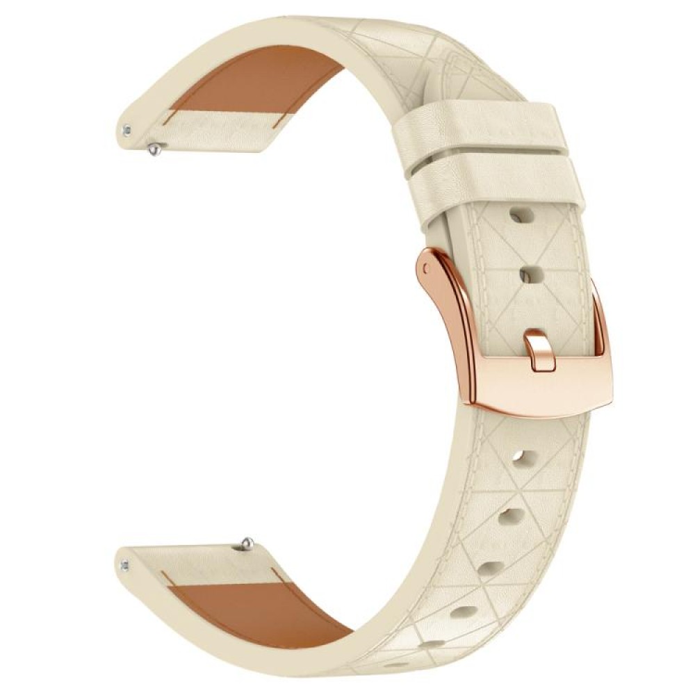 Δερμάτινο λουράκι Square pattern με rose gold κούμπωμα για το HUAWEI WATCH GT 3 42 mm Apricot Δερμάτινο λουράκι Square pattern με rose gold κούμπωμα για το HUAWEI WATCH GT 3 42 mm Apricot