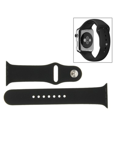 Λουράκι σιλικόνης για το Apple Watch 42/44mm με Pin-and-tuck Closure (Black)