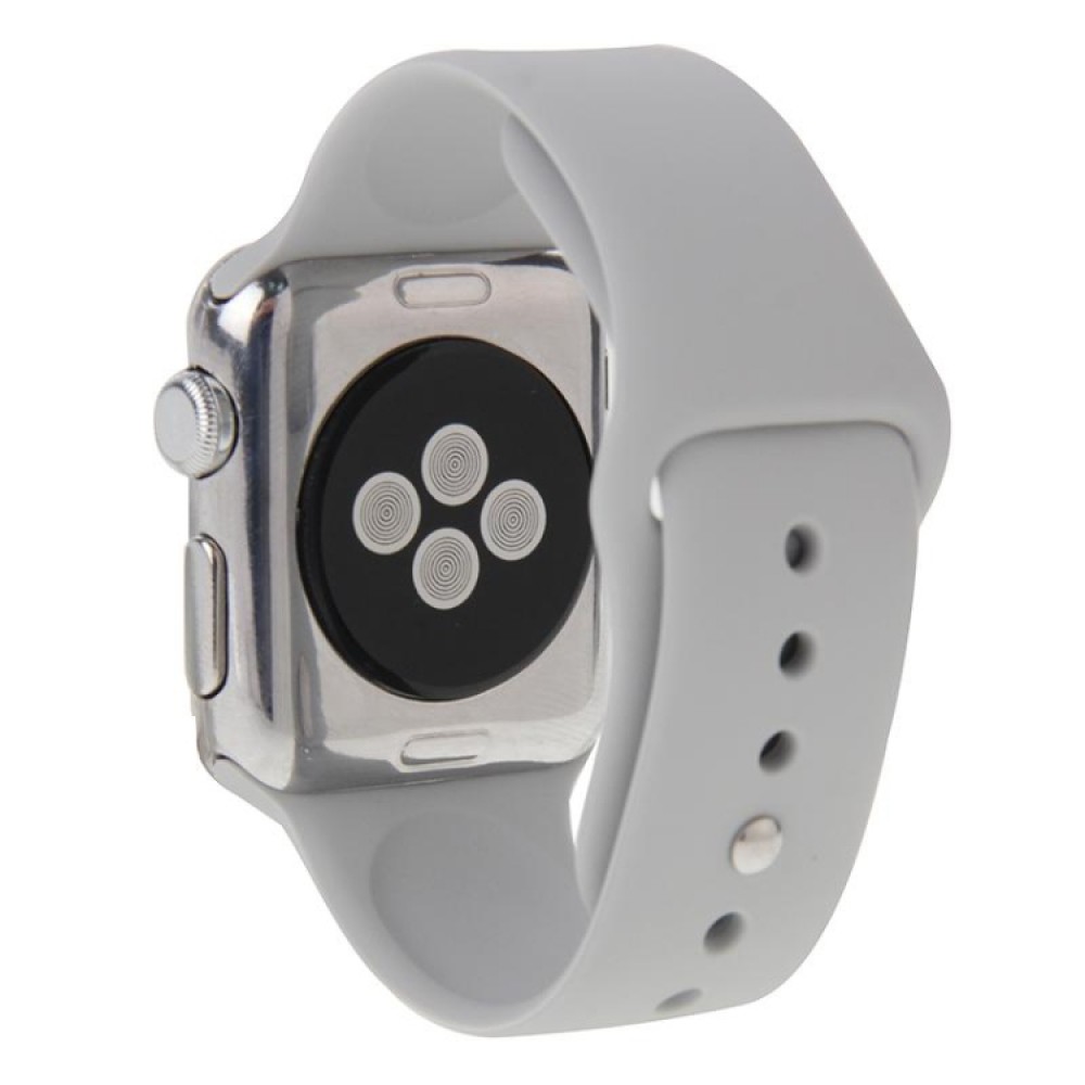 Λουράκι σιλικόνης για το Apple Watch 42/44mm με Pin-and-tuck Closure(Silver)