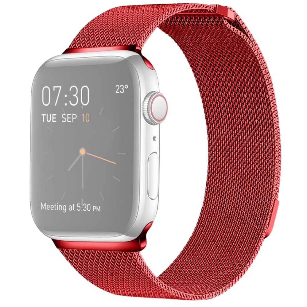 Μεταλλικό λουράκι με μαγνητικό κλείσιμο για το  Apple Watch 42/44mm (Red)