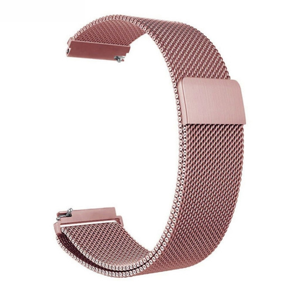 Μεταλλικό λουράκι με μαγνητικό κλείσιμο για το Samsung Galaxy Active / Active 2 40mm / 44mm / Galaxy Watch 3 41mm  (Rose Pink)