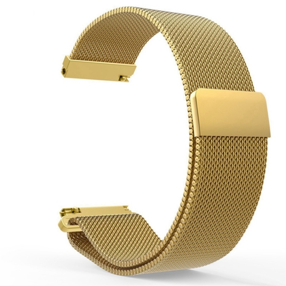 Mεταλλικό λουράκι με μαγνητικό κλείσιμο για το Galaxy Watch 46mm/GEAR S3 CLASSIC / FRONTIER / Watch 3 (45mm) -(Gold)