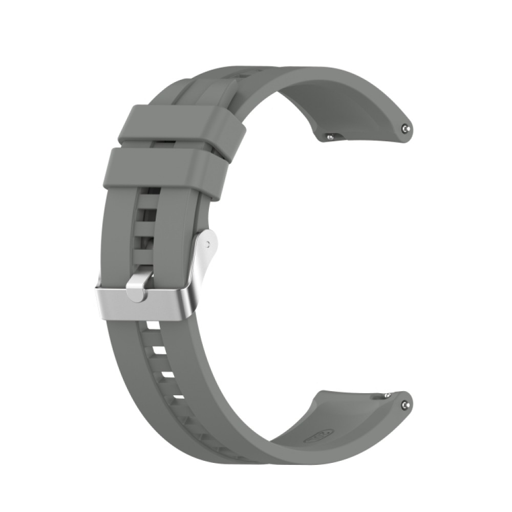 Λουράκι σιλικόνης με ασημί κούμπωμα Για Το Galaxy Watch 42mm- (Grey)