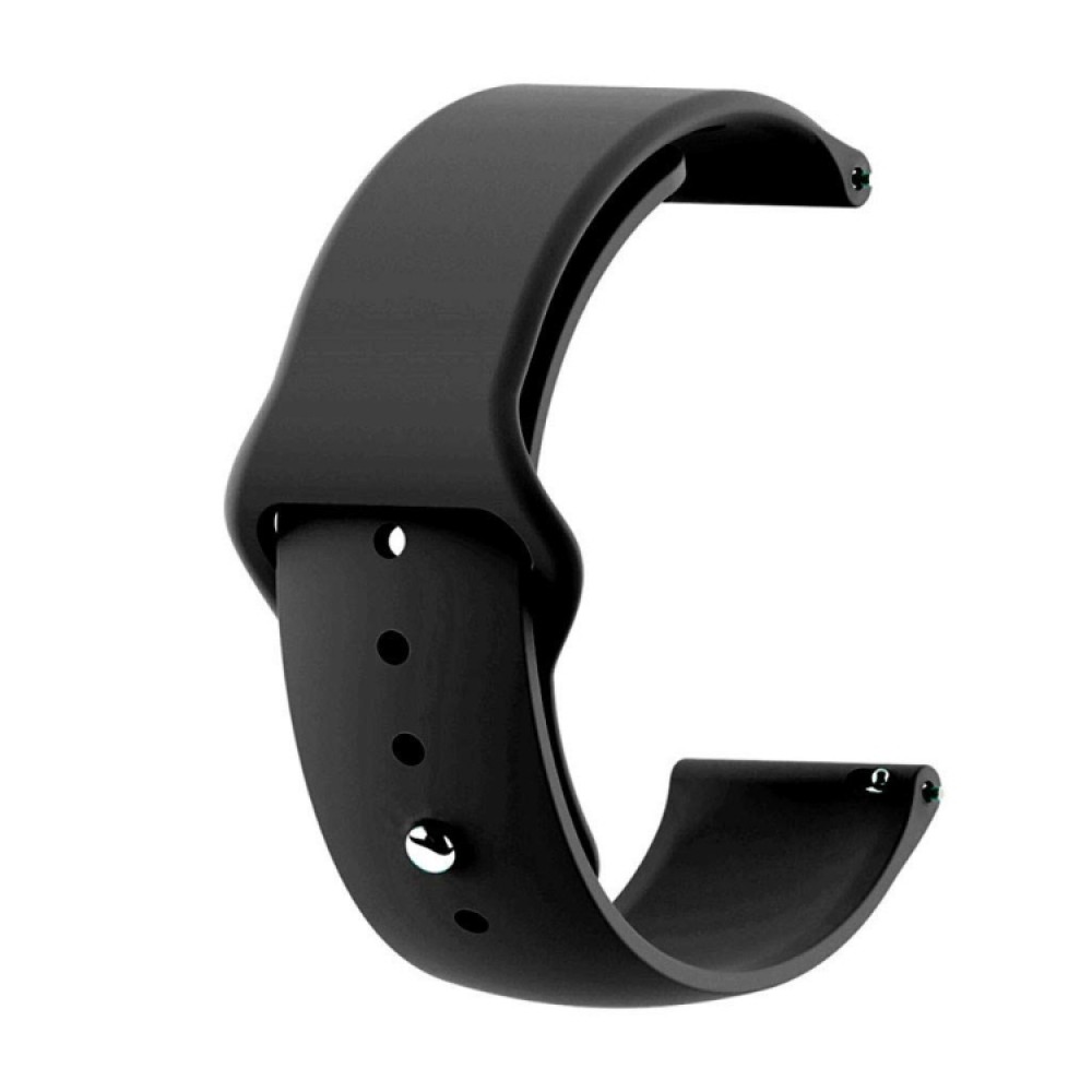 Λουράκι σιλικόνης με εσωτερικό κούμπωμα για το Realme Watch S-(Black)