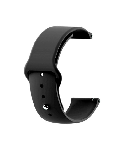 Λουράκι σιλικόνης με εσωτερικό κούμπωμα για το Realme Watch S-(Black)