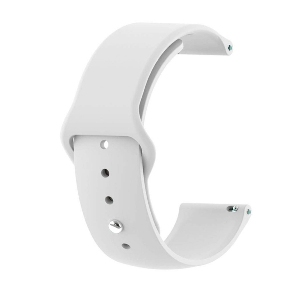 Λουράκι σιλικόνης με εσωτερικό κούμπωμα για το Xiaomi Mi Watch -(White)