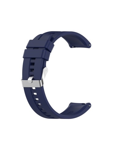 Λουράκι σιλικόνης με ασημί κούμπωμα Για Το Galaxy Watch 46mm/GEAR S3 CLASSIC / FRONTIER / Watch 3 (45mm)-(Midnight Blue)