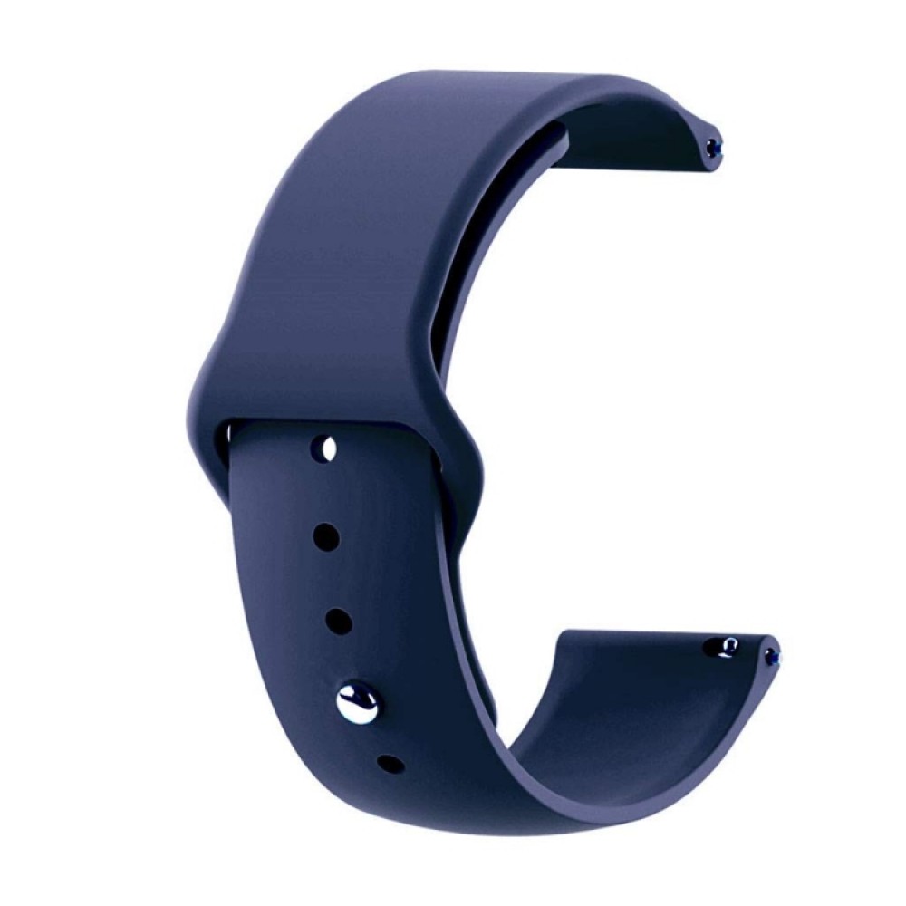 Λουράκι σιλικόνης με εσωτερικό κούμπωμα για το Huawei Watch 3 (46mm) / Huawei watch 3 Pro (48mm) / Huawei Watch GT 2 Pro (47mm) / Honor GS Pro 48mm-(Midnight blue)