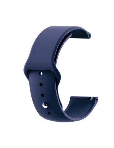 Λουράκι σιλικόνης με εσωτερικό κούμπωμα για το Huawei Watch GT/GT 2 (46mm)/ GT 2e /GT Active/Honor Magic/Watch 2 Classic-(Midnight blue)