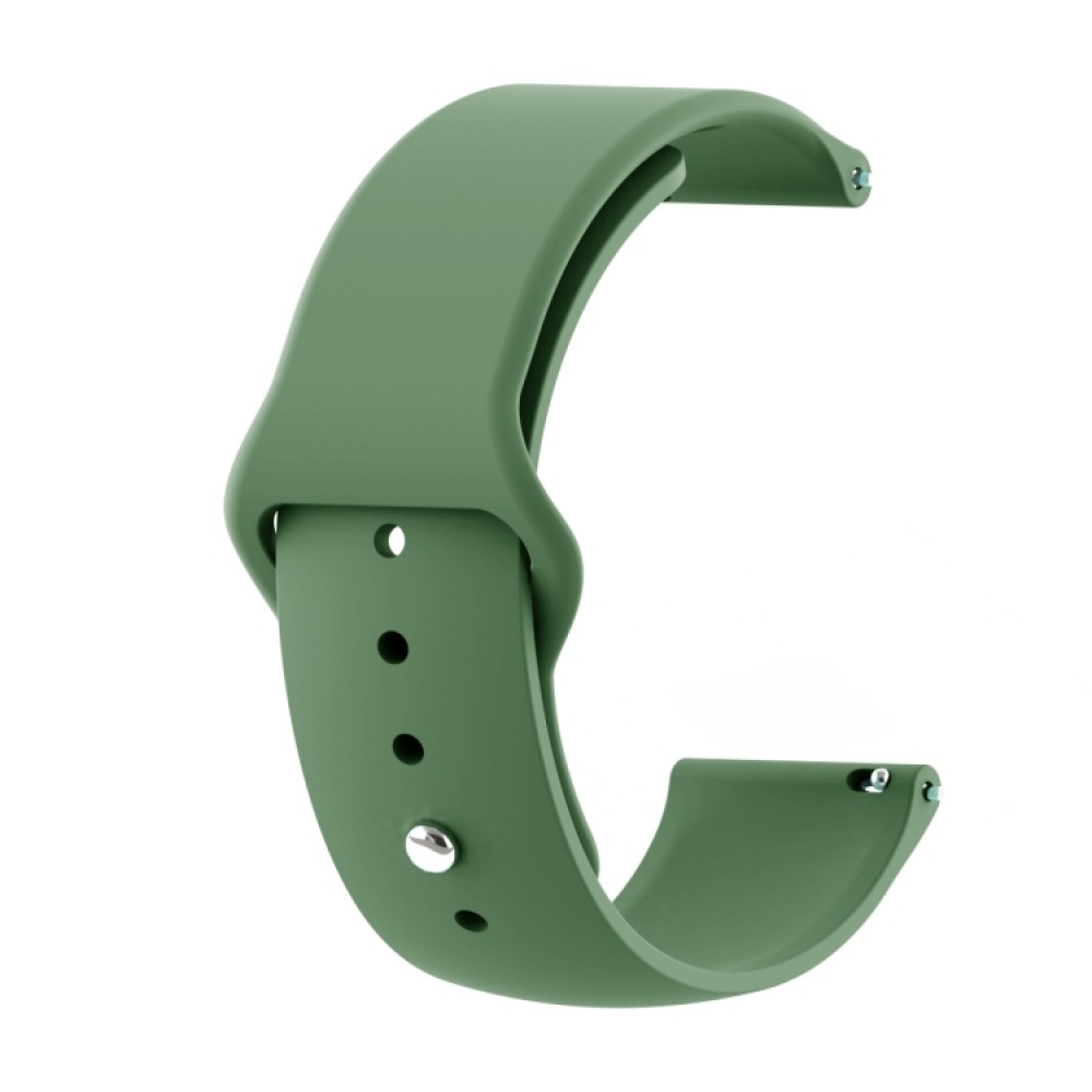 Λουράκι σιλικόνης με εσωτερικό κούμπωμα για το Galaxy Watch 46mm/GEAR S3 CLASSIC / FRONTIER / Watch 3 (45mm)-(Army Green)
