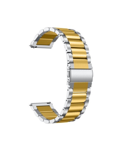 Μεταλλικό λουράκι stainless steel για το Galaxy Watch 42mm - Gold/ Silver