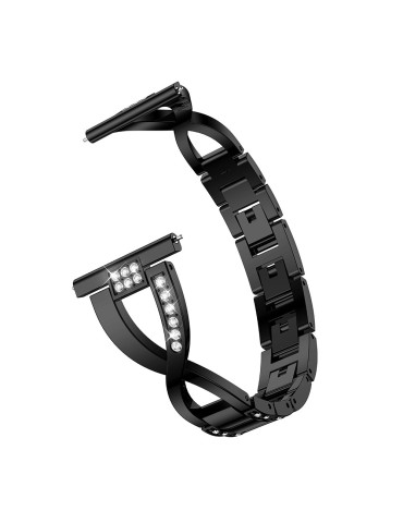 Μεταλλικό λουράκι για το strass pattern Galaxy Watch 42mm - Black