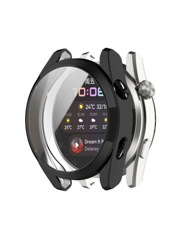 Θήκη προστασίας σιλικόνης με ενσωματωμένη προστασία οθόνη για το Huawei Watch 3 Pro - Black