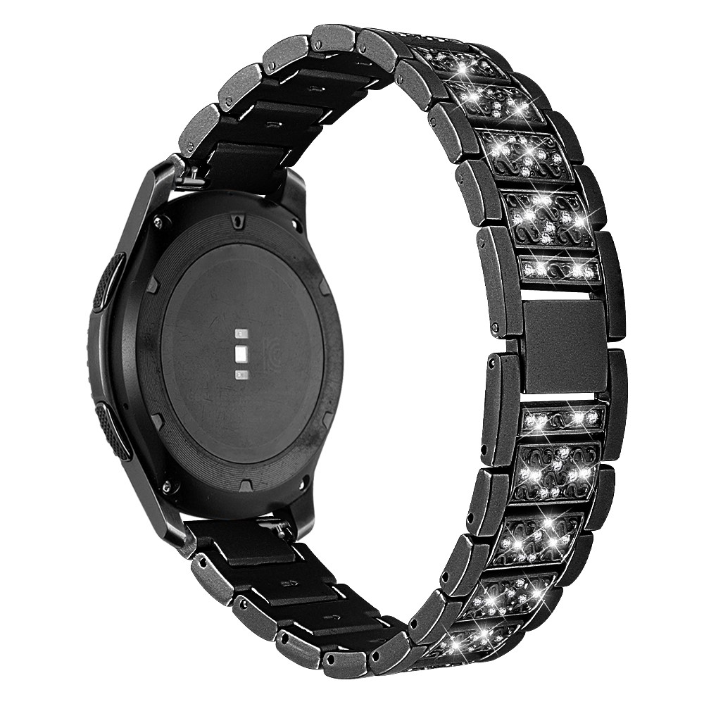 Μεταλλικό Λουράκι Strass Pattern Για Το    Huawei Watch 4 (46mm) / Watch 4 Pro (48mm) Black