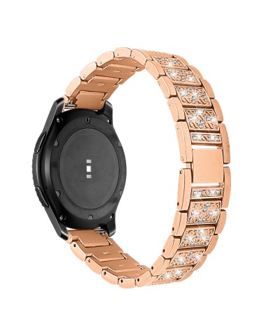 Μεταλλικό λουράκι Strass Pattern Για Το  Realme Watch S - Gold