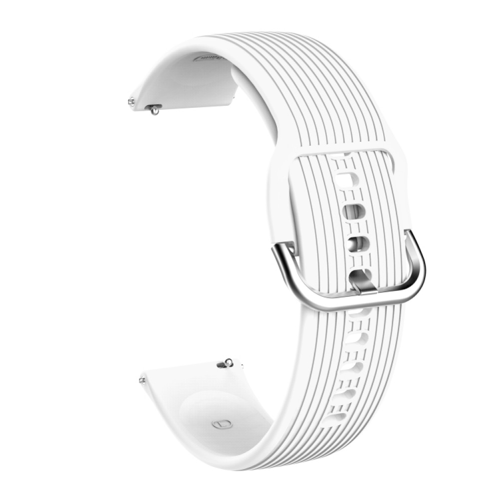 Λουράκι σιλικόνης vertical για το  Huawei Watch GT/GT 2 (46mm)/ GT 2e /GT Active/Honor Magic/Watch 2 Classic - White