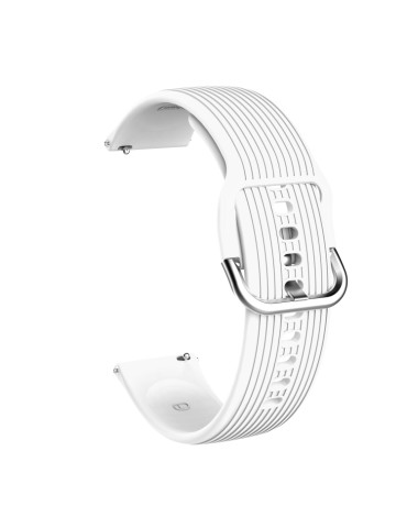 Λουράκι σιλικόνης vertical για το  Galaxy Watch 46mm/GEAR S3 CLASSIC / FRONTIER / Watch 3 (45mm) - White