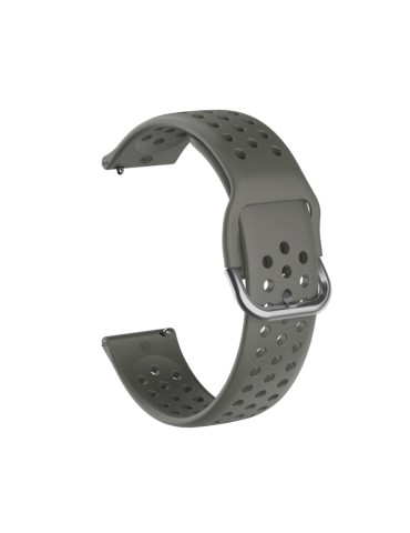 Λουράκι σιλικόνης με τρύπες και αγκράφα για το  Huawei Watch 3 (46mm) / Huawei watch 3 Pro (48mm) / Huawei Watch GT 2 Pro (47mm) / Honor GS Pro 48mm - Grey