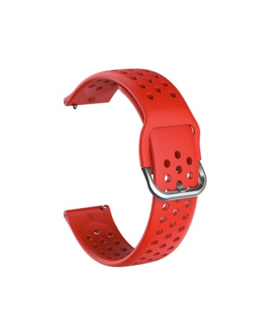 Λουράκι σιλικόνης με τρύπες και αγκράφα για το Galaxy Watch 46mm/GEAR S3 CLASSIC / FRONTIER / Watch 3 (45mm) - Red
