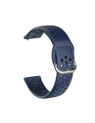 Λουράκι σιλικόνης με τρύπες και αγκράφα για το Realme Watch S - Midnight blue