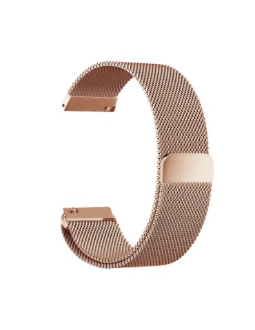Μεταλλικό λουράκι με μαγνητικό κλείσιμο για το Galaxy Watch 46mm/GEAR S3 CLASSIC / FRONTIER / Watch 3 (45mm) - Rose Gold