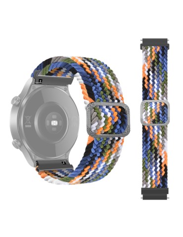 Nylon λουράκι Braided Rope για το Huawei Watch GT/GT 2 (46mm)/ GT 2e /GT Active/Honor Magic/Watch 2 Classic - Colorful Denim