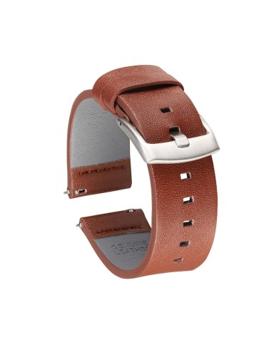 Δερμάτινο λουράκι square hole για το  Realme Watch S - Brown