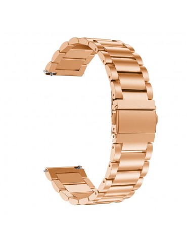 Μεταλλικό λουράκι stainless steel Για Το Samsung Galaxy Active / Active 2 40mm / 44mm / Galaxy Watch 3 41mm   - Rose Gold
