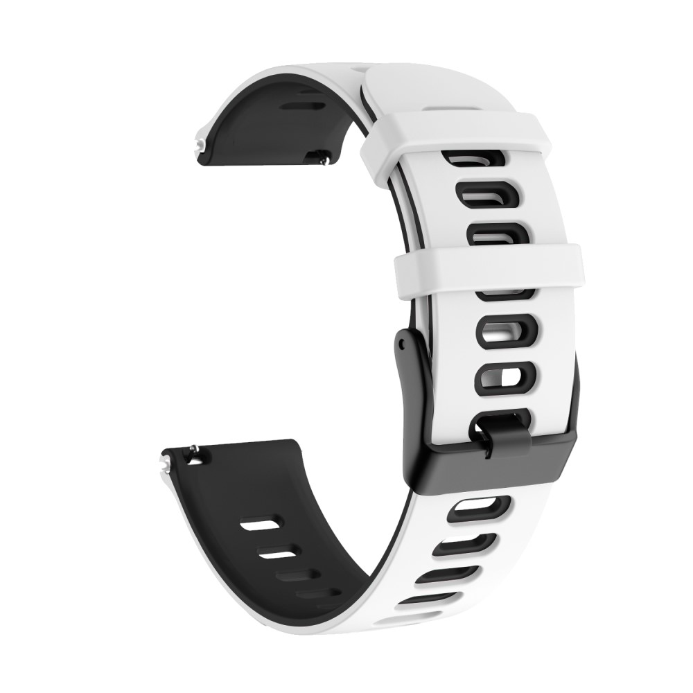 Dual-color λουράκι σιλικόνης για το Galaxy Watch 42mm- White/Black
