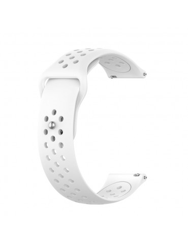 Λουράκι σιλικόνης με τρύπες για το Galaxy Watch 46mm/GEAR S3 CLASSIC / FRONTIER / Watch 3 (45mm) - White